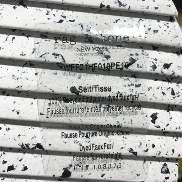 Nordstrom Rag & Bone Retro Runner Faux Fur Sneaker Size 10 US 40 EU - Picture 10 of 11